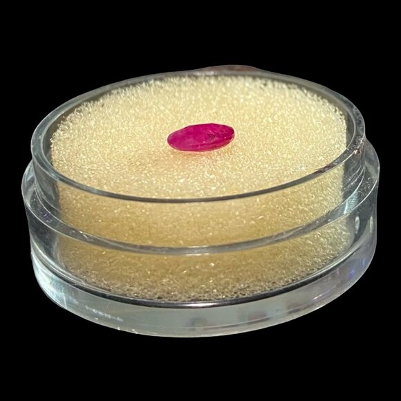 Pink Topaz Oval Faceted Cabochon Stone 6mm X 4mm Loose Gemstone - Picture 9 of 11